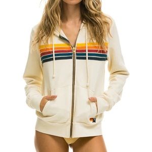 Aviator Nation 5 Stripe Hoodie - Unisex Size S - Brand New